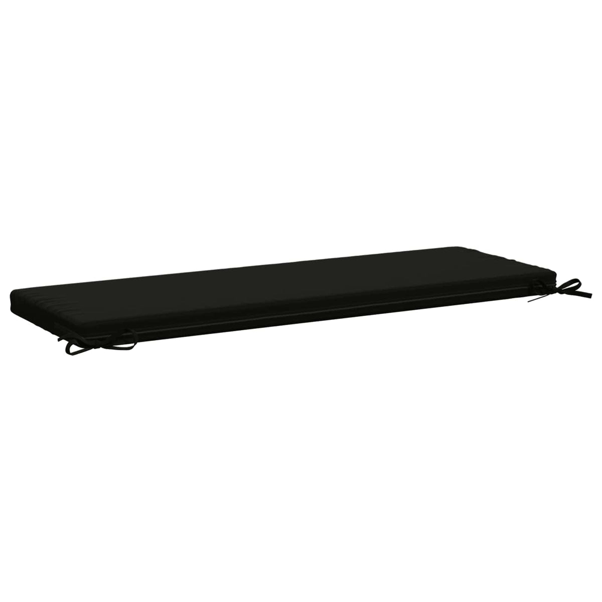 vidaXL Bench Cushions SOEST 2 pcs 100% Polyester Black 120 x 40 x 5 cm 6