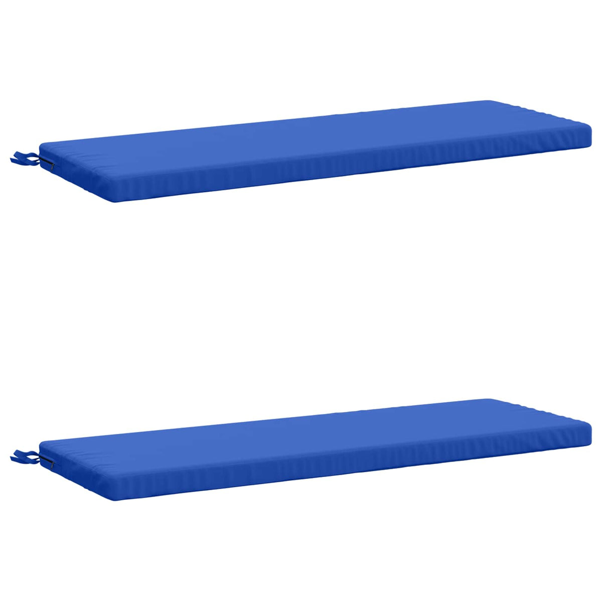 vidaXL Bench Cushions SOEST 2 pcs 100% Polyester Royal Blue 2