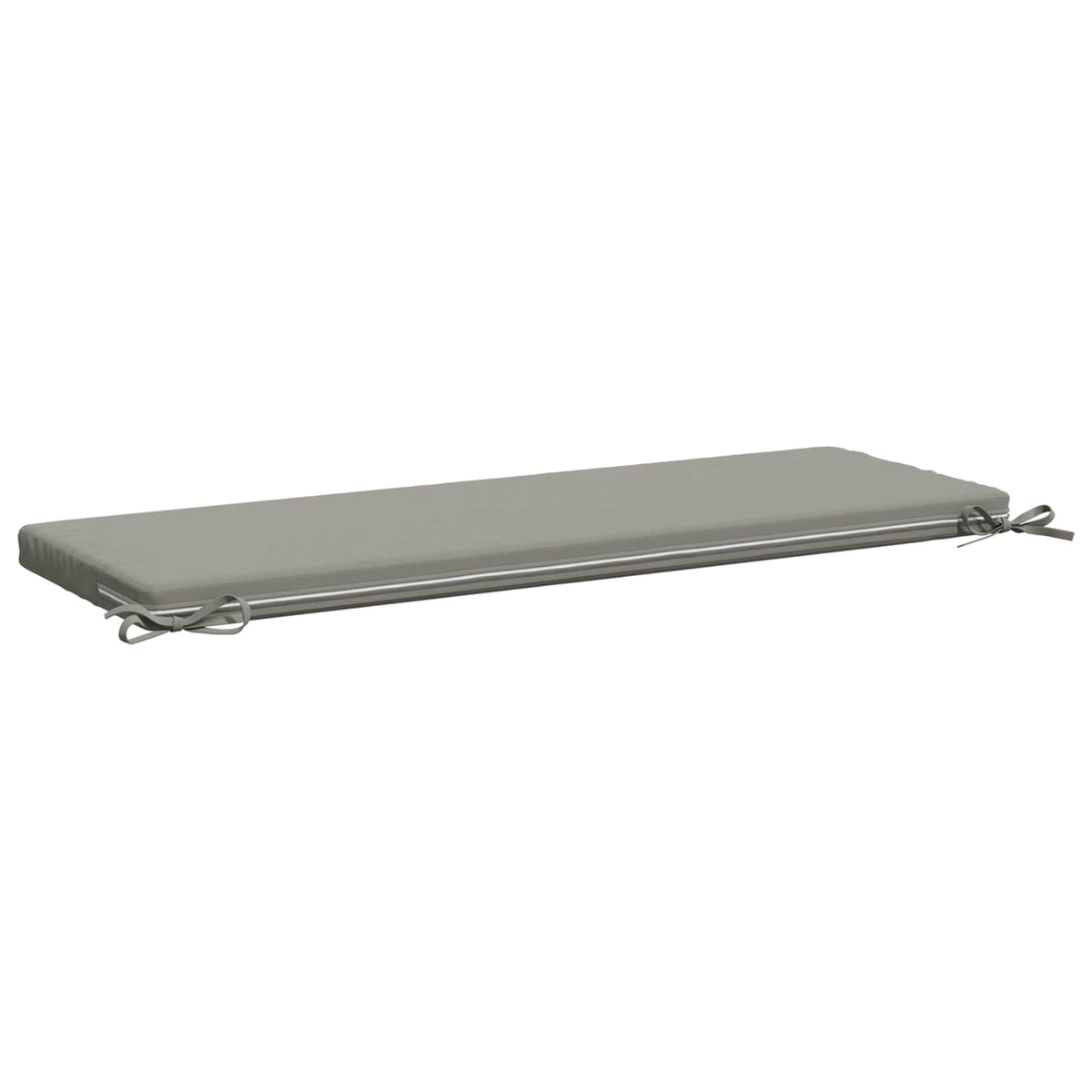 vidaXL Bench Cushions SOEST 2 pcs 100% Polyester Grey 120 x 40 x 5 cm 6