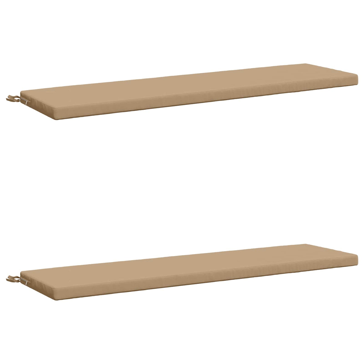 vidaXL Bench Cushions SOEST 2 pcs 100% Polyester Sand 140 x 40 x 5 cm 2