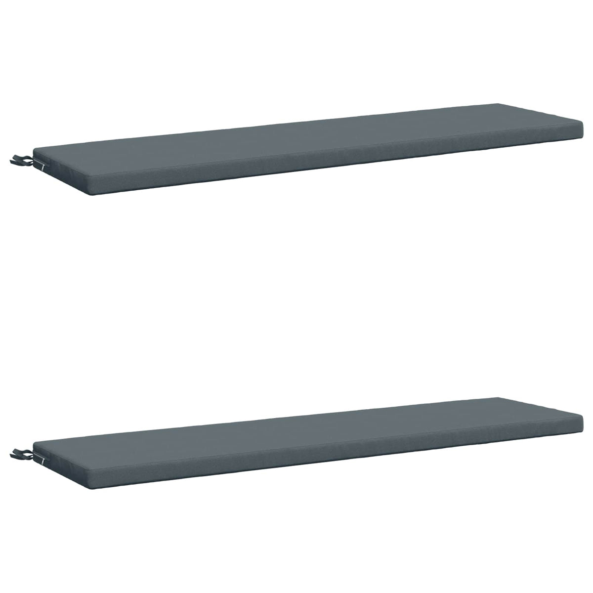 vidaXL Bench Cushions SOEST 2 pcs 100% Polyester Blue 140 x 40 x 5 cm 2