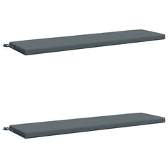 vidaXL Bench Cushions SOEST 2 pcs 100% Polyester Blue 140 x 40 x 5 cm 2