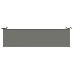 vidaXL Bench Cushions SOEST 2 pcs 100% Polyester Grey 140 x 40 x 5 cm 6