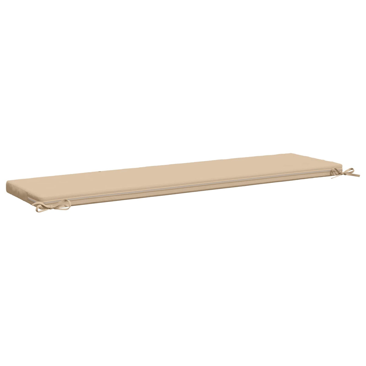 vidaXL Bench Cushions SOEST 2 pcs 100% Polyester Cream 140 x 40 x 5 cm 6