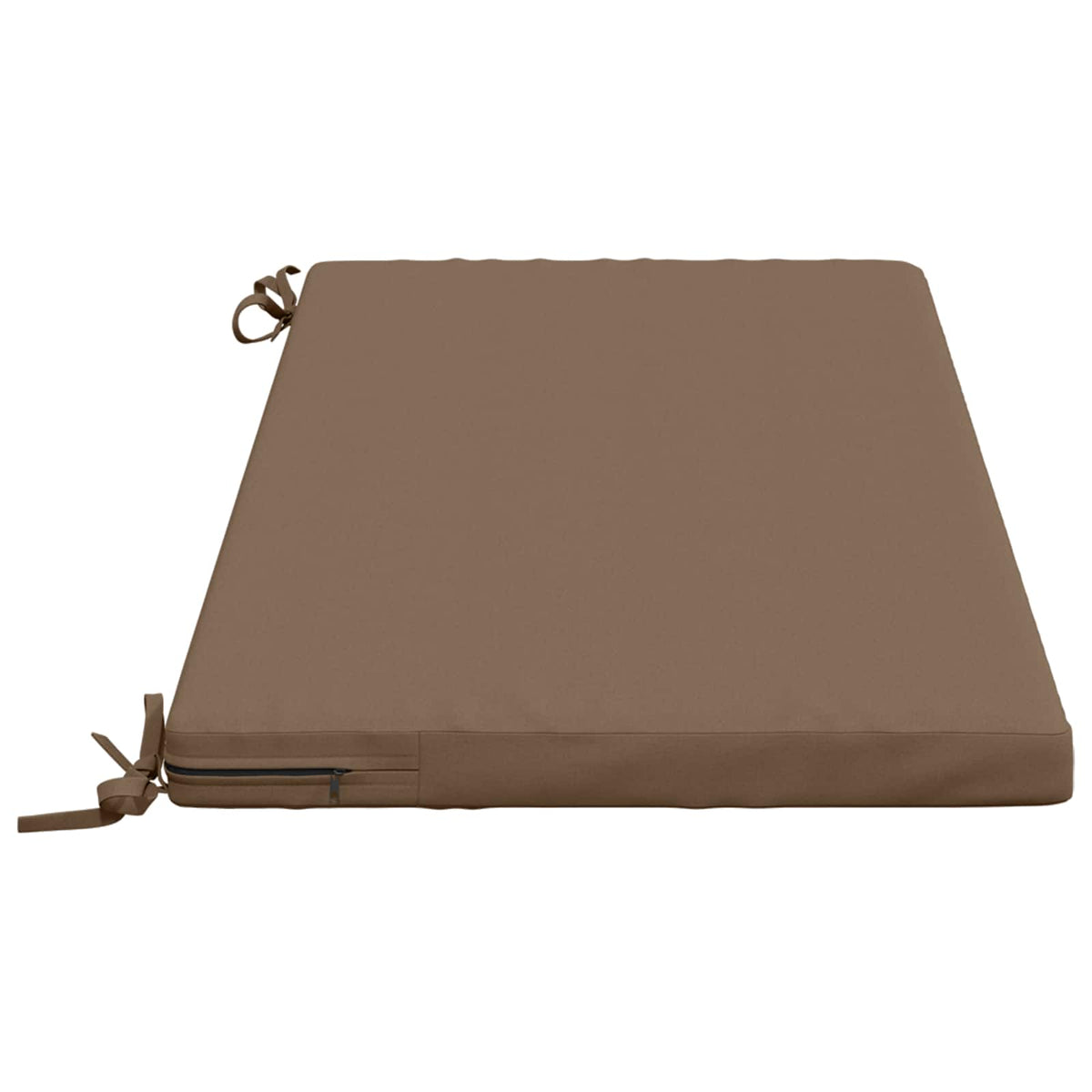 vidaXL Bench Cushions SOEST 2 pcs 100% Polyester Taupe 110 x 50 x 5 cm 5