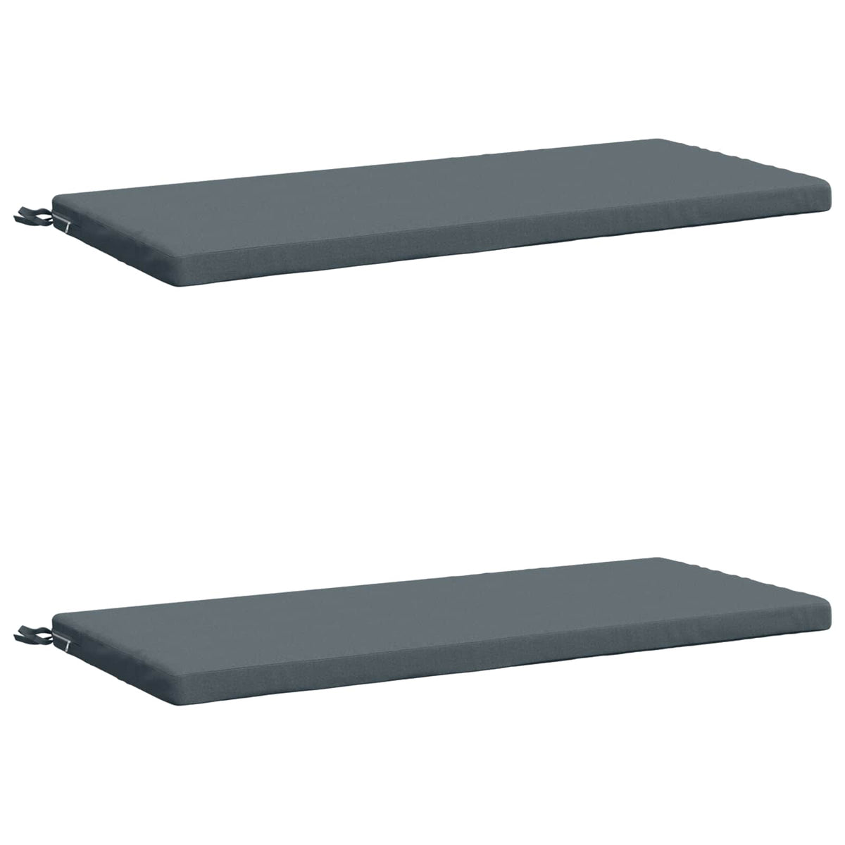 vidaXL Bench Cushions SOEST 2 pcs 100% Polyester Blue 110 x 50 x 5 cm 2