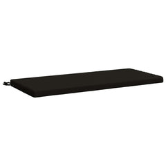 vidaXL Bench Cushions SOEST 2 pcs 100% Polyester Black 110 x 50 x 5 cm 4