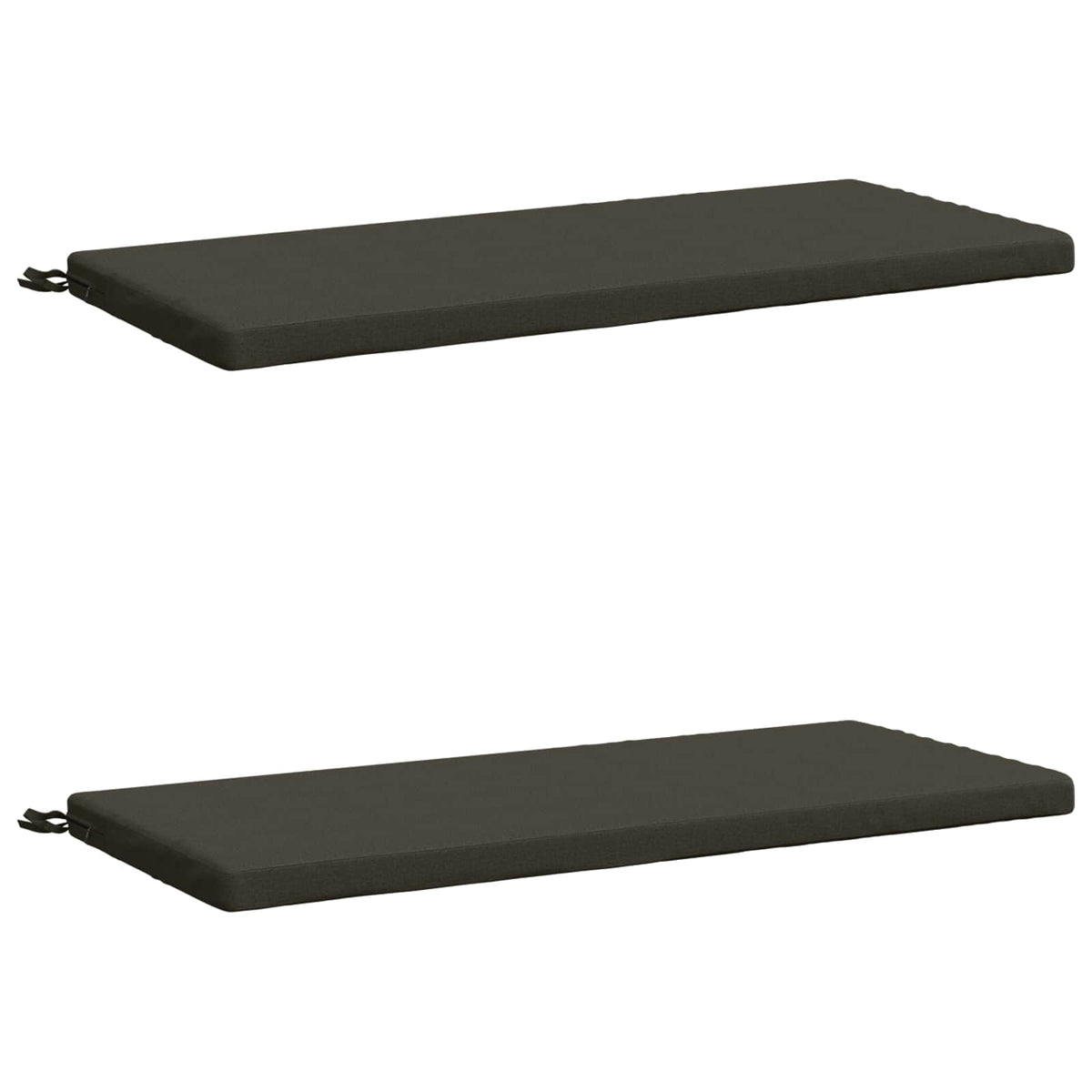 vidaXL Bench Cushions SOEST 2 pcs 100% Polyester Anthracite 2