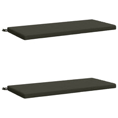 vidaXL Bench Cushions SOEST 2 pcs 100% Polyester Anthracite 2