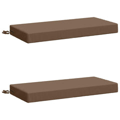 vidaXL Bench Cushions SOEST 2 pcs 100% Polyester Taupe 80 x 40 x 8 cm 2