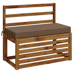 vidaXL Bench Cushions SOEST 2 pcs 100% Polyester Taupe 80 x 40 x 8 cm 3