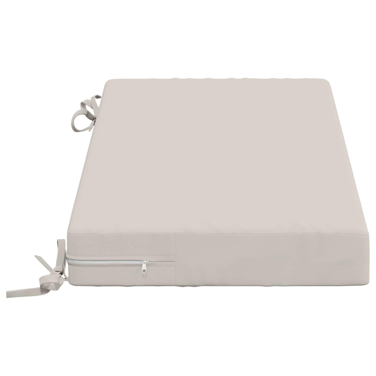vidaXL Bench Cushions SOEST 2 pcs 100% Polyester White 80 x 40 x 8 cm 5