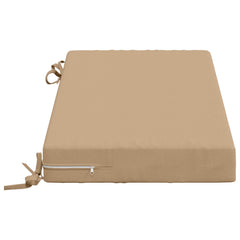 vidaXL Bench Cushions SOEST 2 pcs 100% Polyester Sand 80 x 40 x 8 cm 5