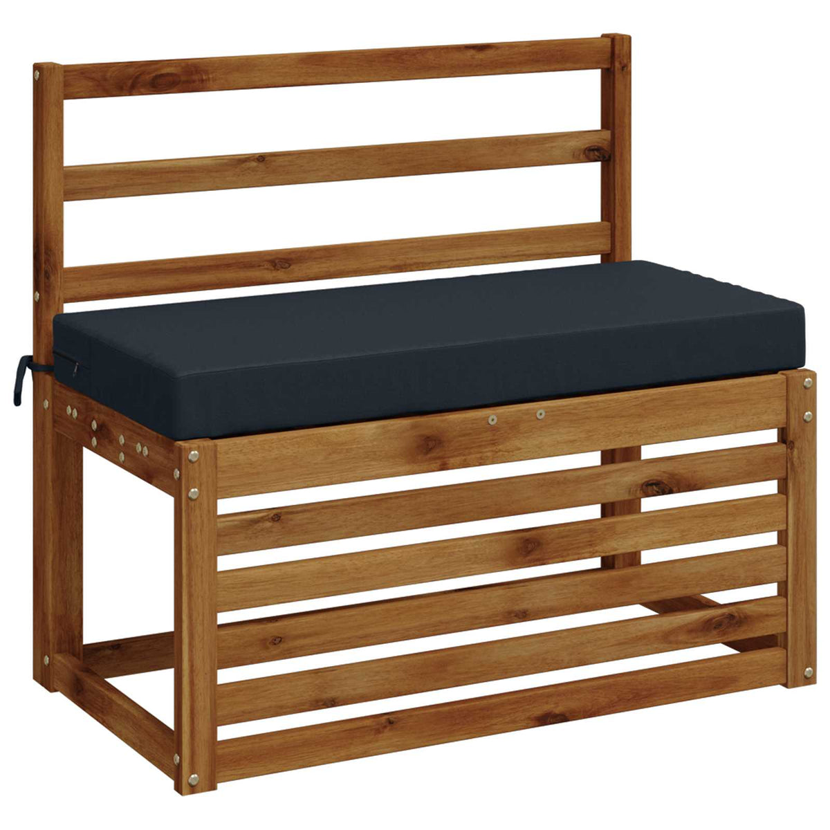 vidaXL Bench Cushions SOEST 2 pcs 100% Polyester Dark Blue 3