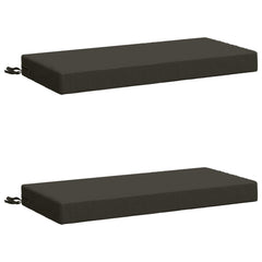 vidaXL Bench Cushions SOEST 2 pcs 100% Polyester Anthracite 2
