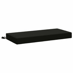 vidaXL Bench Cushions SOEST 2 pcs 100% Polyester Black 80 x 40 x 8 cm 4
