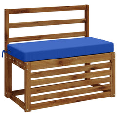 vidaXL Bench Cushions SOEST 2 pcs 100% Polyester Royal Blue 3
