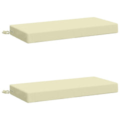 Bench Cushions SOEST 2 pcs 100% Polyester Cream, image 2