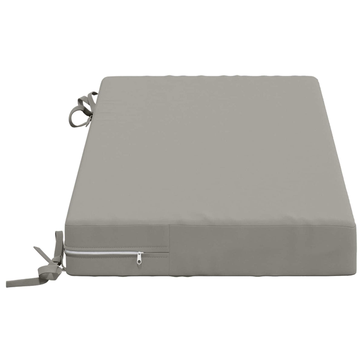 vidaXL Bench Cushions SOEST 2 pcs 100% Polyester Grey 80 x 40 x 8 cm 5