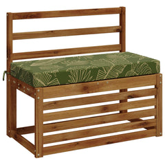 vidaXL Bench Cushions SOEST 2 pcs 100% Polyester Leaf Design 3