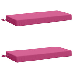 vidaXL Bench Cushions SOEST 2 pcs 100% Polyester Pink 80 x 40 x 8 cm 2