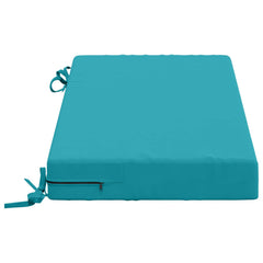 vidaXL Bench Cushions SOEST 2 pcs 100% Polyester Turquoise 5