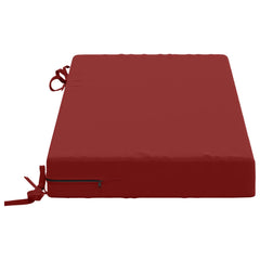 vidaXL Bench Cushions SOEST 2 pcs 100% Polyester Wine Red 5