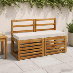 Bench Cushions SOEST Polyester Melange White