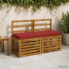 Bench Cushions SOEST Polyester Melange Red