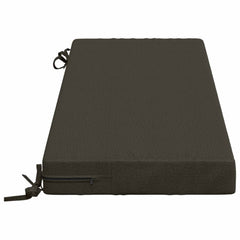 Bench Cushions SOEST 2 pcs 100% Polyester 100 x 40 x 8 cm Melange Anthracite