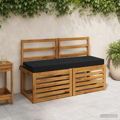 Bench Cushions SOEST Polyester Depth Height Width Black