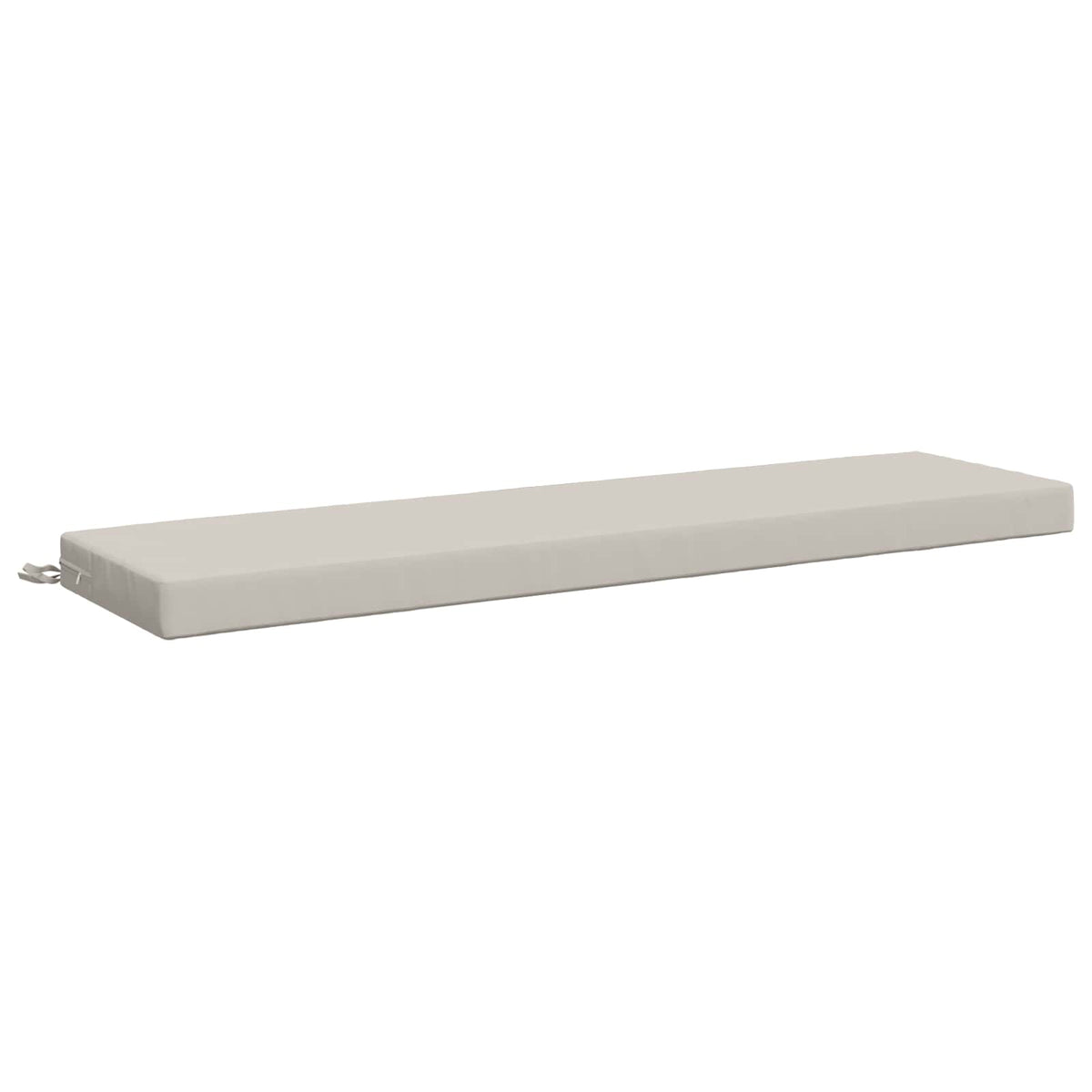 vidaXL Bench Cushion SOEST 100% Polyester White 160 x 40 x 8 cm 2