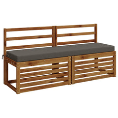 vidaXL Bench Cushion SOEST 100% Polyester Grey 160 x 40 x 8 cm 3
