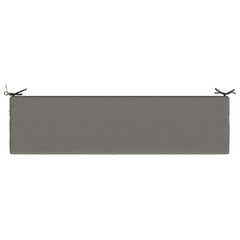 vidaXL Bench Cushion SOEST 100% Polyester Grey 160 x 40 x 8 cm 6