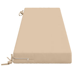 vidaXL Bench Cushion SOEST 100% Polyester Cream 160 x 40 x 8 cm 4