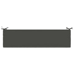 vidaXL Bench Cushion SOEST 100% Polyester Anthracite 160 x 40 x 8 cm 6