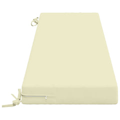 vidaXL Bench Cushion SOEST 100% Polyester Cream 160 x 40 x 8 cm 4