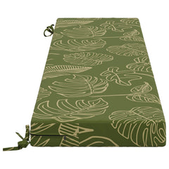 vidaXL Bench Cushion SOEST 100% Polyester Leaf Design 160 x 40 x 8 cm 4