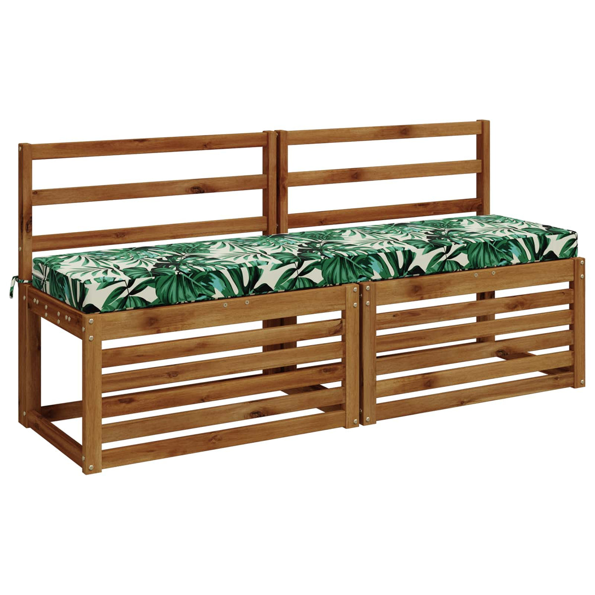 vidaXL Bench Cushion SOEST 100% Polyester Leaf Pattern 160 x 40 x 8 cm 3