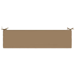 vidaXL Bench Cushion SOEST 100% Polyester Taupe 160 x 40 x 8 cm 6