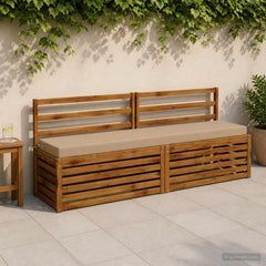 Bench Cushion SOEST Polyester Melange Depth Height Width Sand