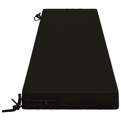 vidaXL Bench Cushion SOEST 100% Polyester Black 170 x 40 x 8 cm 4