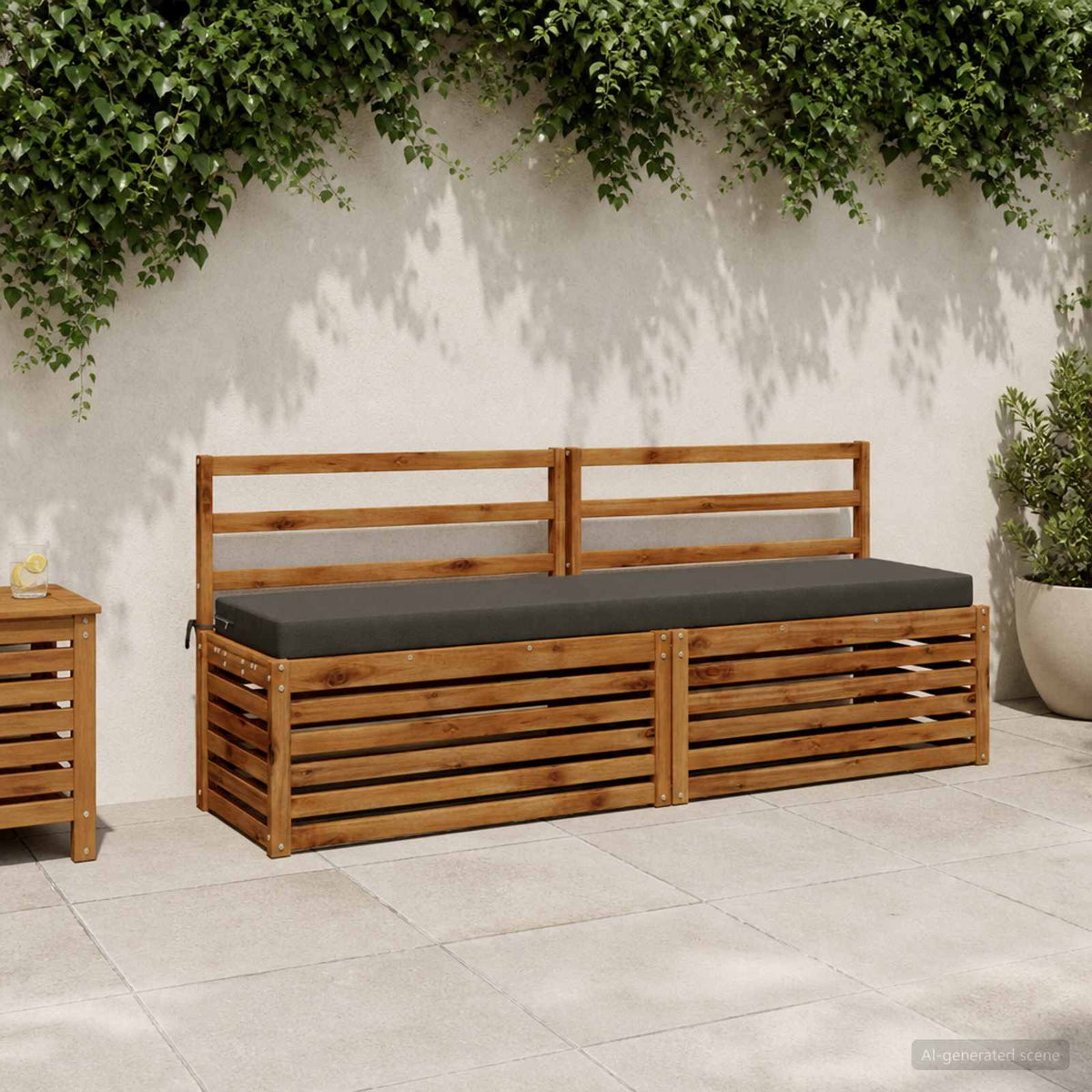 Bench Cushion SOEST Polyester Anthracite