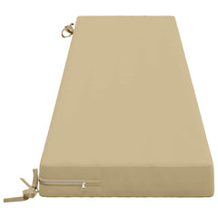 vidaXL Bench Cushion SOEST 100% Polyester Beige 170 x 40 x 8 cm 4