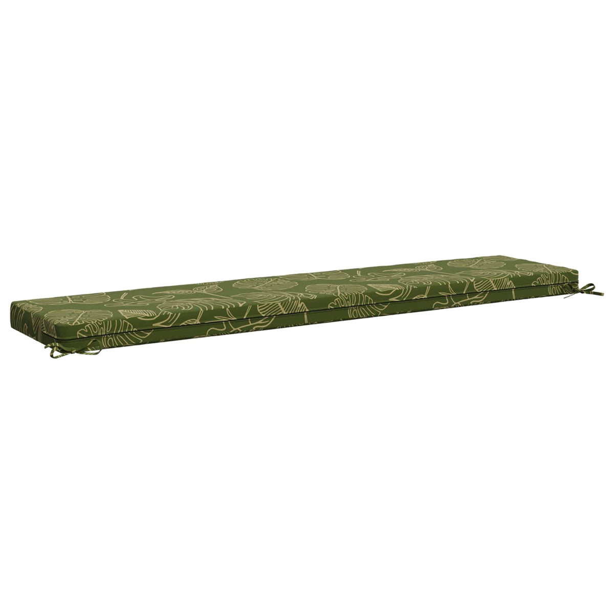 vidaXL Bench Cushion SOEST 100% Polyester Leaf Design 170 x 40 x 8 cm 5