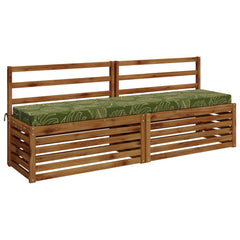 vidaXL Bench Cushion SOEST 100% Polyester Leaf Design 170 x 40 x 8 cm 3