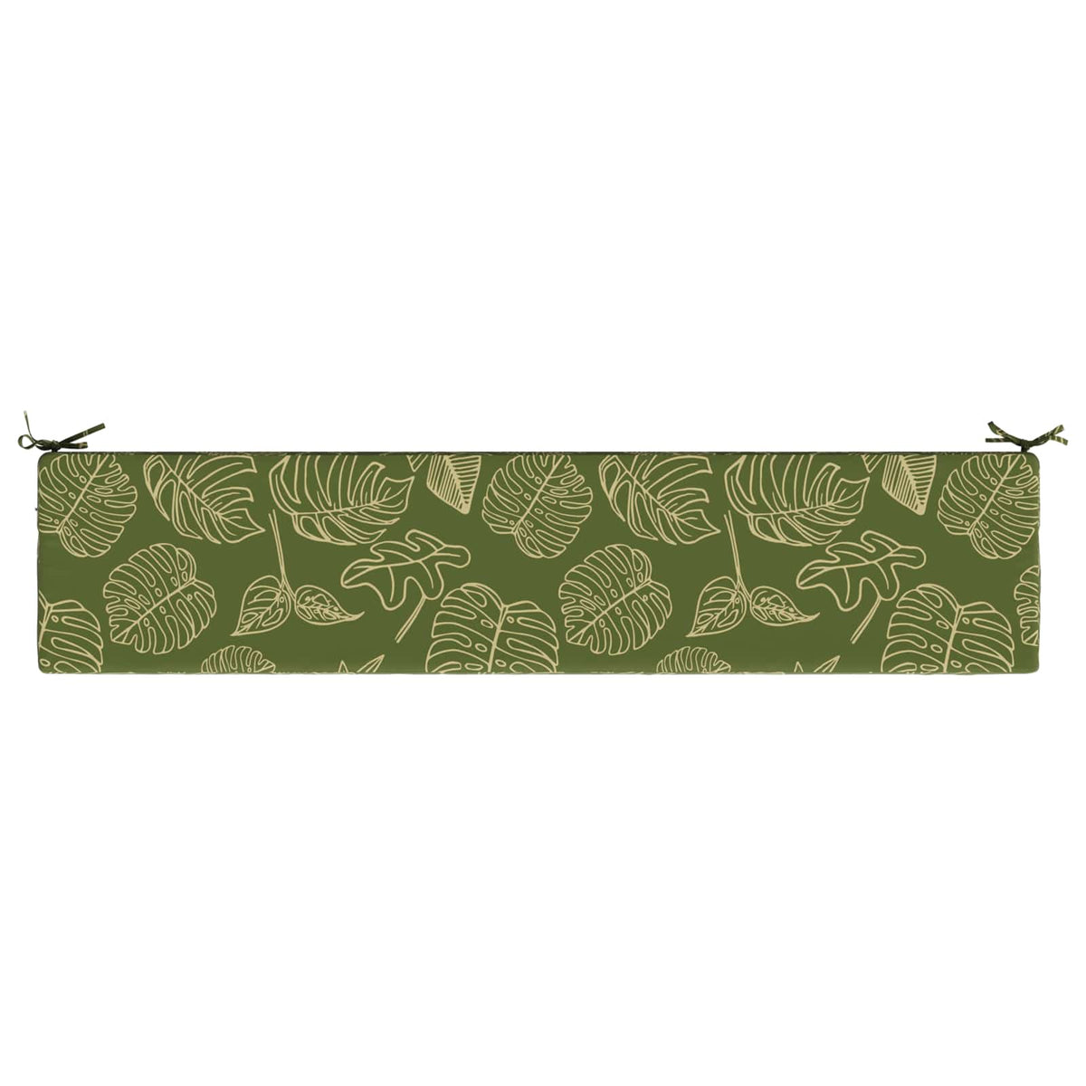 vidaXL Bench Cushion SOEST 100% Polyester Leaf Design 170 x 40 x 8 cm 6