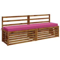 vidaXL Bench Cushion SOEST 100% Polyester Pink 170 x 40 x 8 cm 3