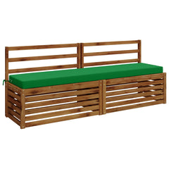vidaXL Bench Cushion SOEST 100% Polyester Green 180 x 40 x 8 cm 3