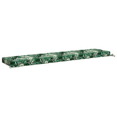 vidaXL Bench Cushion SOEST 100% Polyester Leaf Pattern 180 x 40 x 8 cm 5